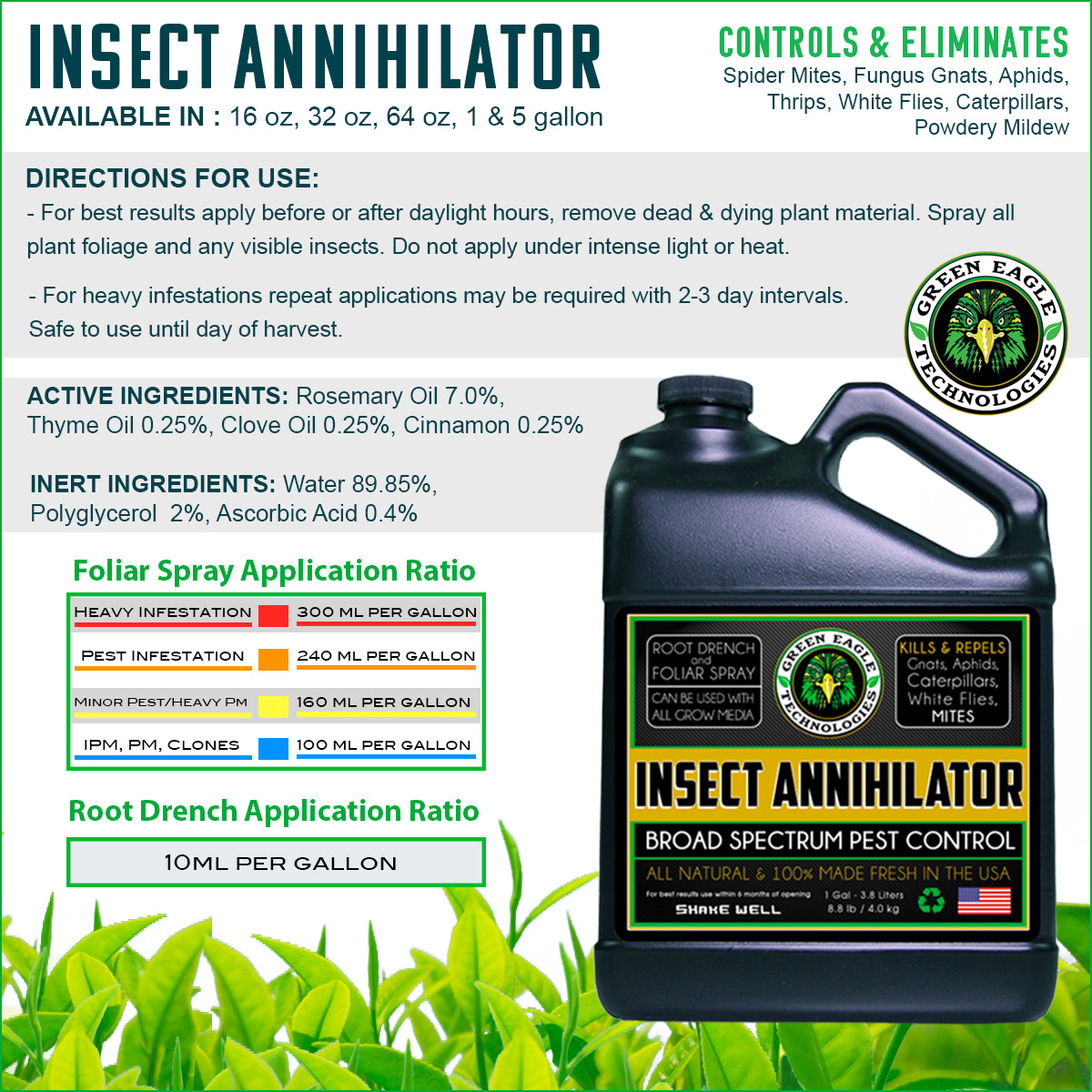 Insect Annihilator Applications by Green Eagle Technologies