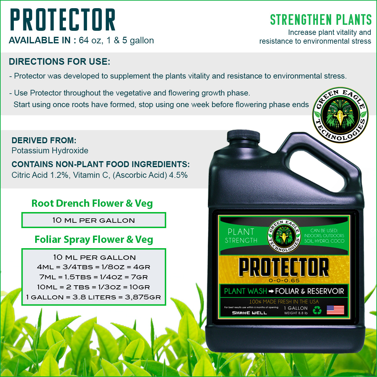 Protector Application Ratios by Green Eagle Technologies